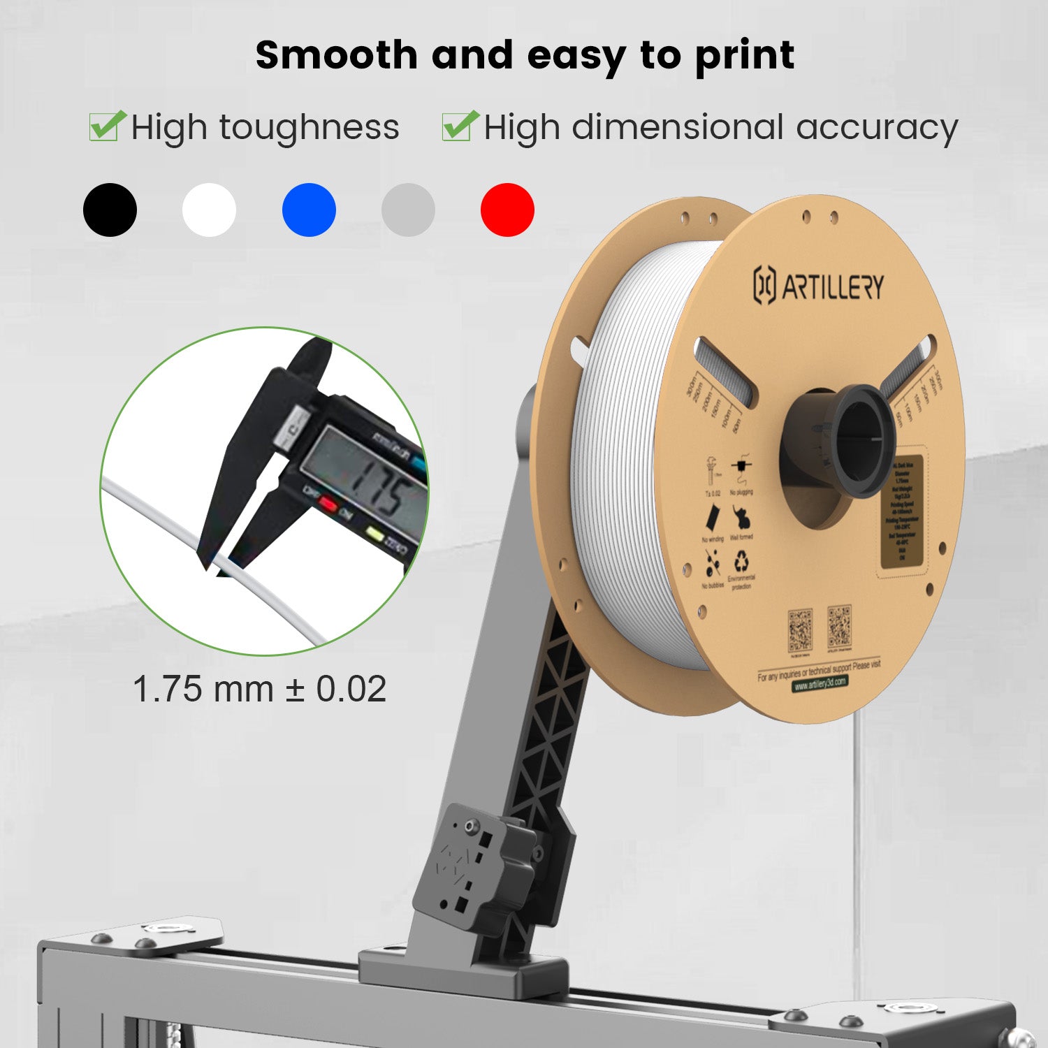 PLA 5-Color Bundle - Cardboard 10KG